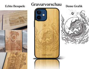 INDIVIDUELL iPhone 12 Bambus-Kunststoff